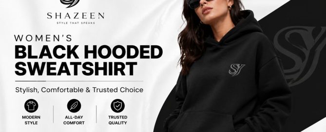 Black Hooded Sweatshirt for Women’s