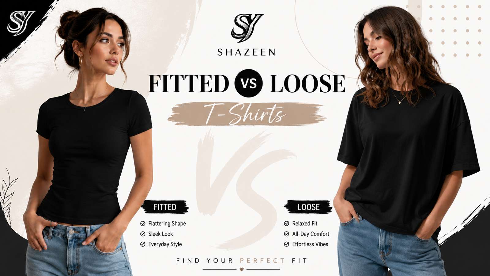 how to style Black Fitted T-Shirt