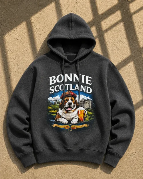 Bonnie Scotland Charcoal Hoodie