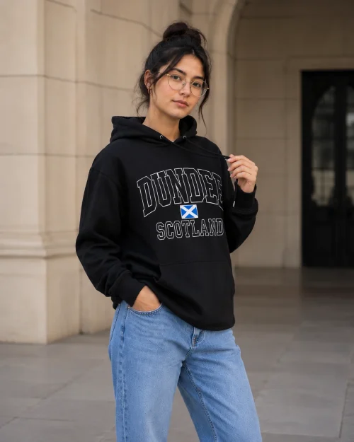 Dundee Scotland Black Hoodie