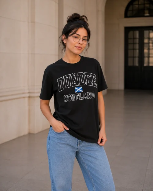 Dundee Scotland Black T-Shirt