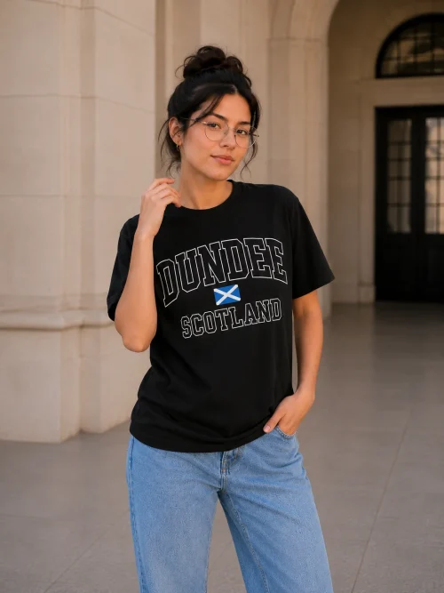 Dundee Scotland Black T-Shirt